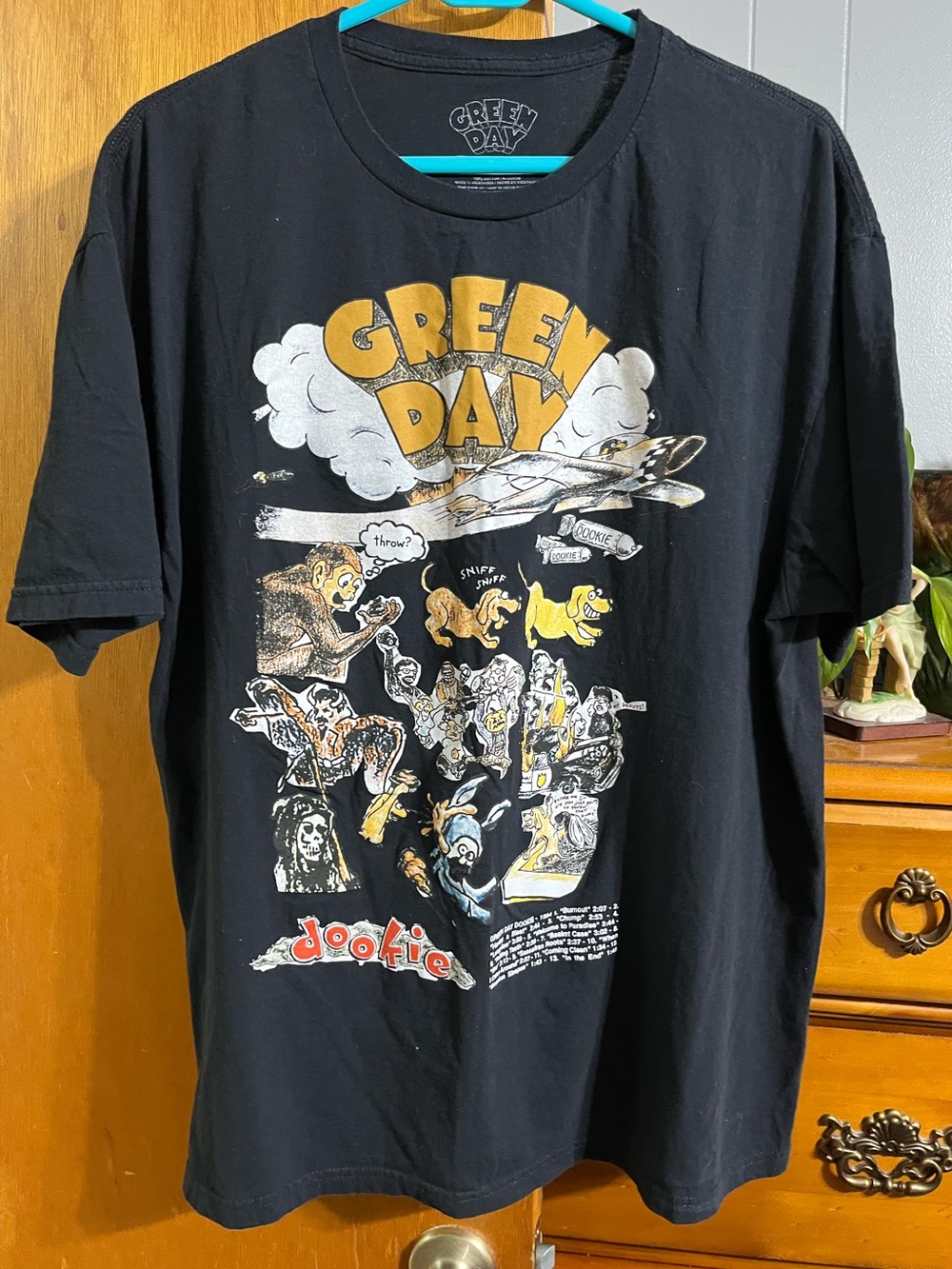 Green Day Dookie Women’s Size XL Black Crewneck Band T-Shirt